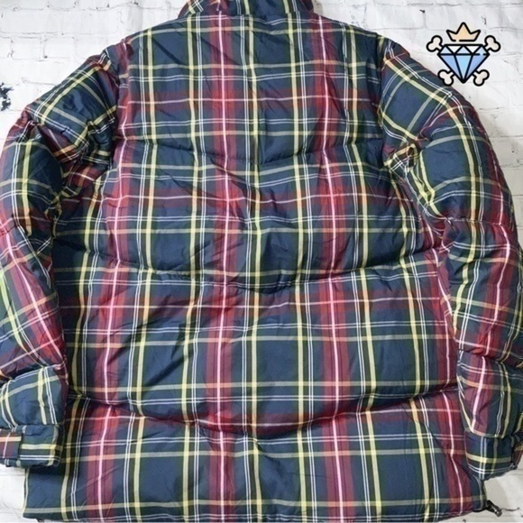 ASOS Plaid Print Puffer Coat - Picture 3 of 7